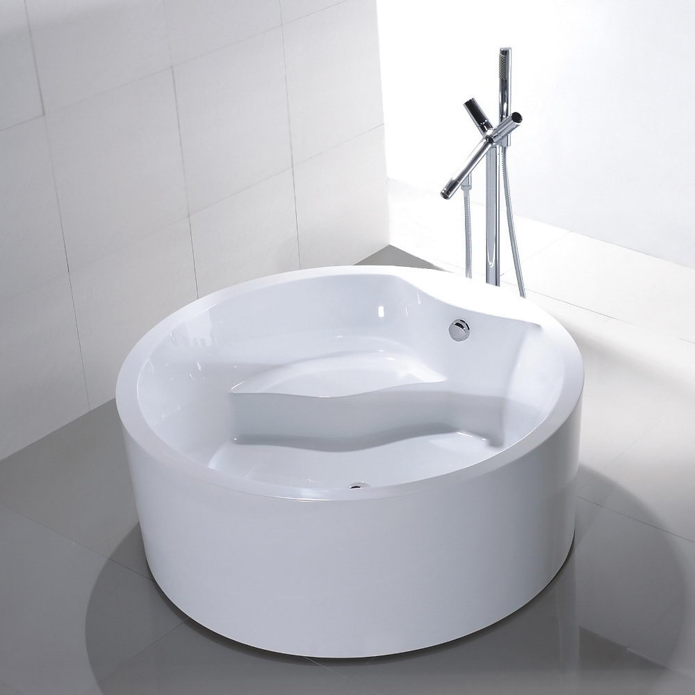 Freestanding Round White Acrylic Bathtub Amazing Round Bathtub