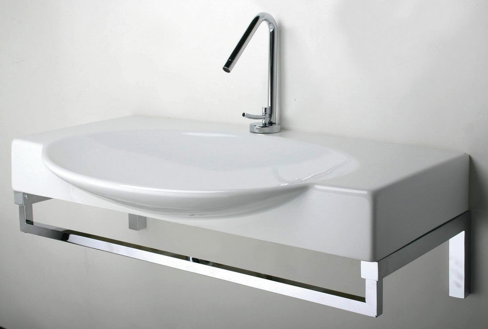 slim sink for small bathroom