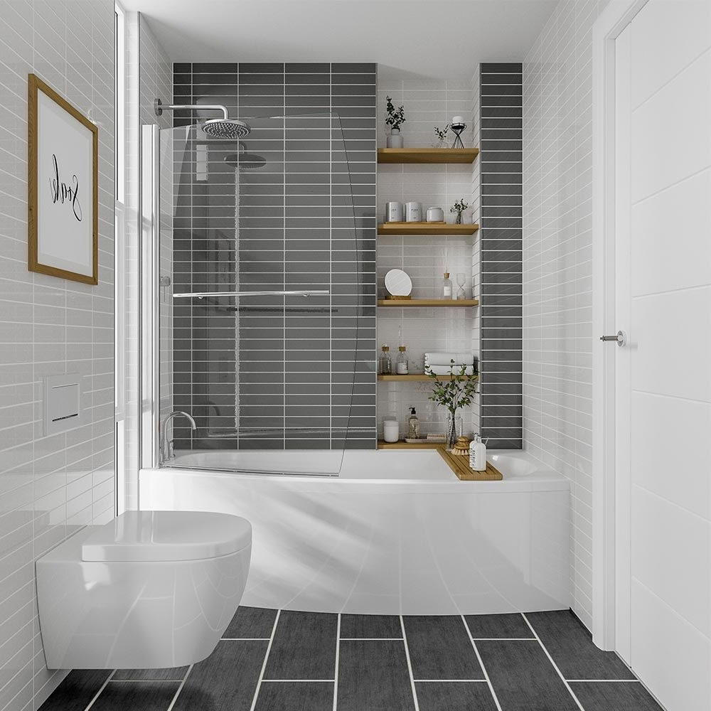 Built In Shelves In The Bathroom From Tiles 5 Best Space Saving