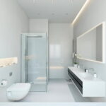 Contemporary White Bathroom LED Lights