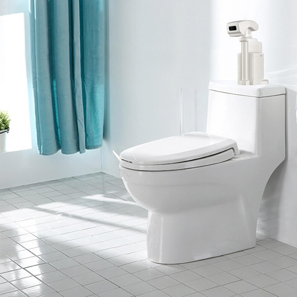 Model with Automatic Sensor Flush for Toilet