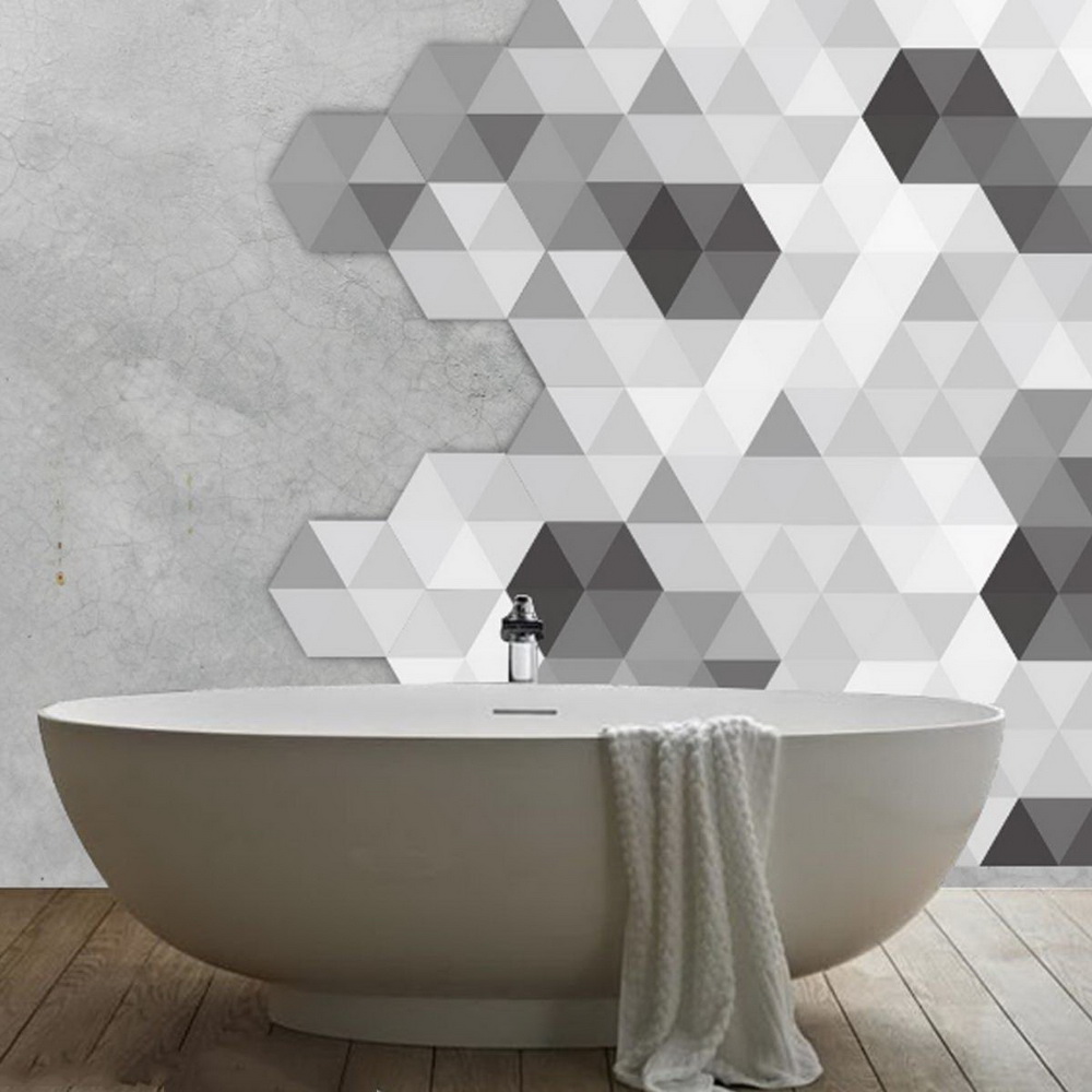 Graceful Geometry: Bathroom Wall Sculptures
