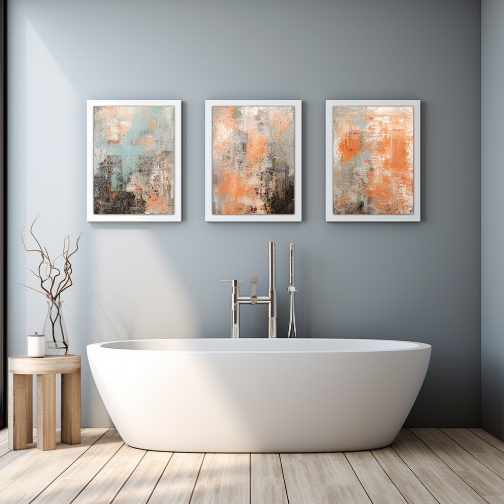 Artistry in Aqua: Bathroom Decor