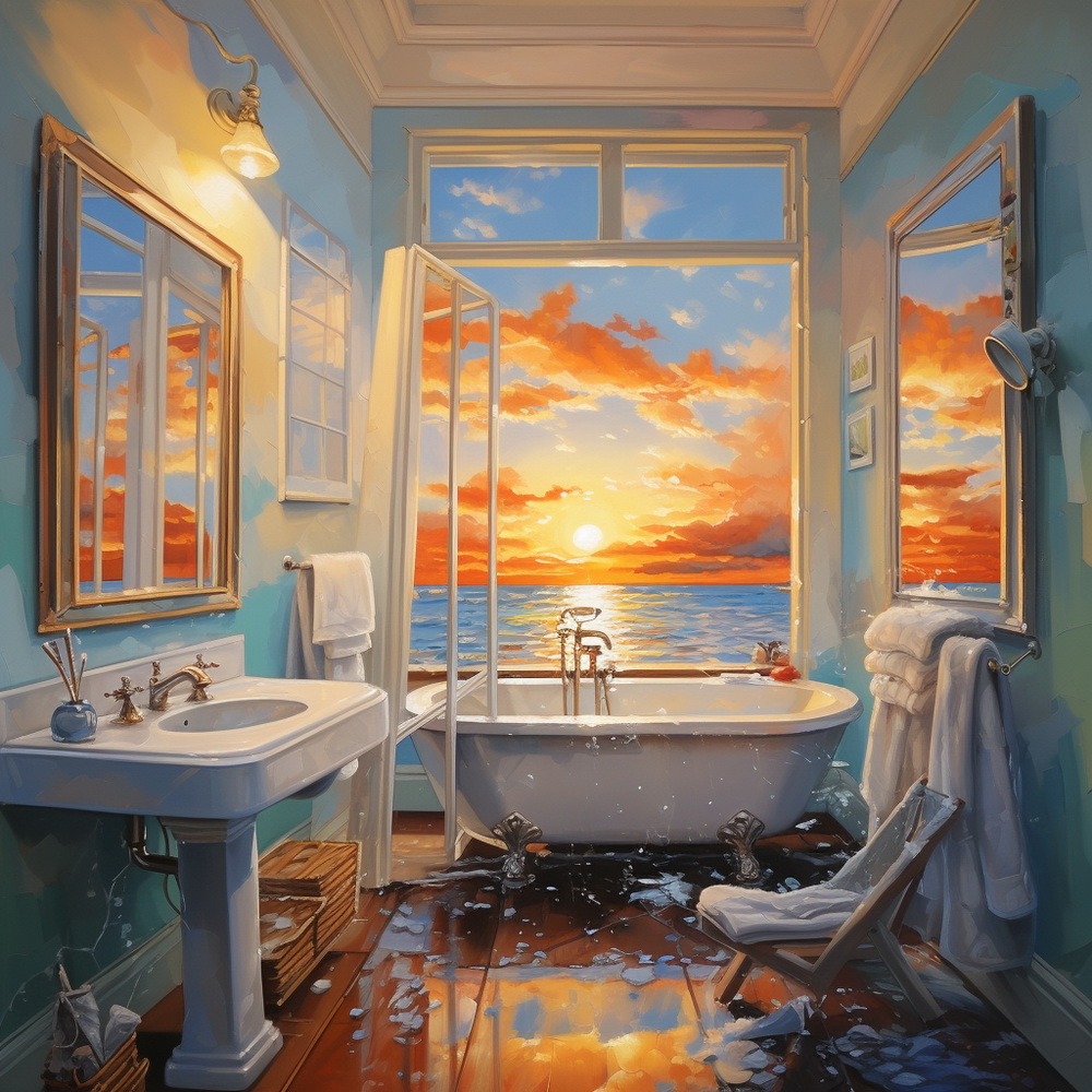Marine Magic: Bathroom Canvas Art