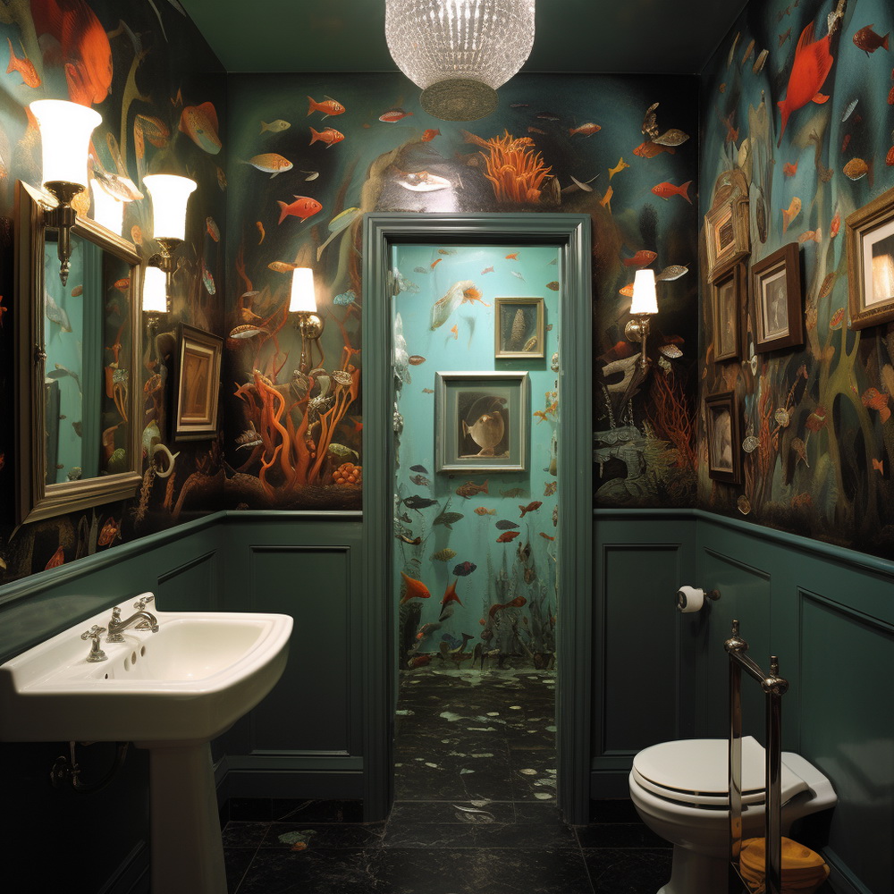 Rustic Coastal Bathroom Art