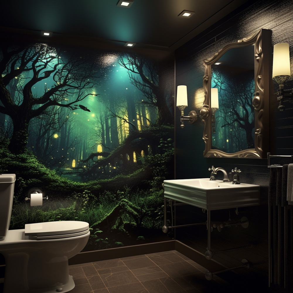 Artistic Marvels: Bathroom Wall Elegance