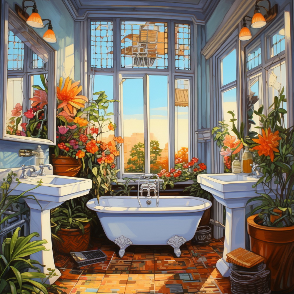 Nature's Palette: Beautiful Bathroom Art Prints