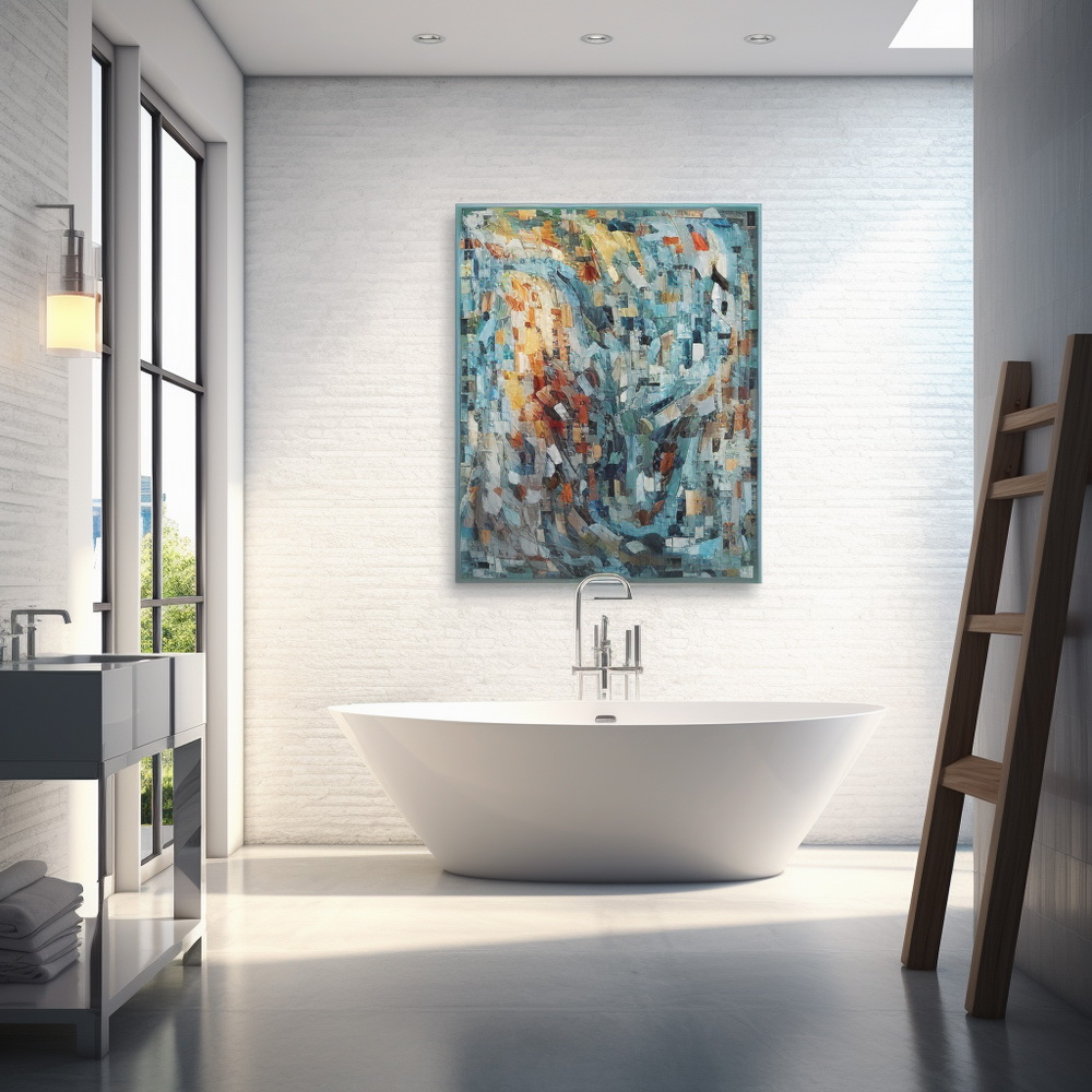 Contemporary Harmony Modern Bathroom Pictures Wall Art