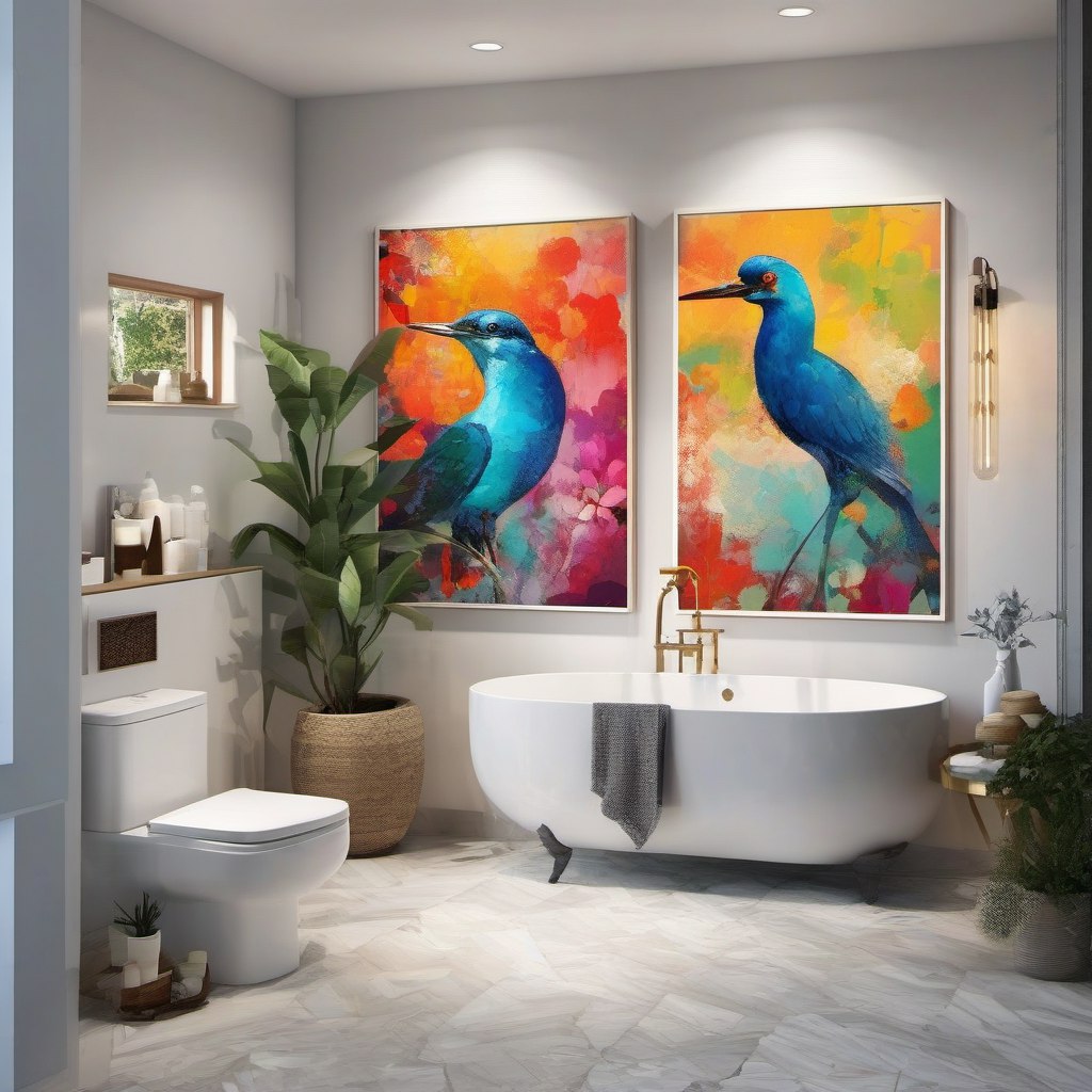 Creative Canvas: Artistic Modern Bathroom Ideas