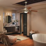 bathroom chandelier with fan