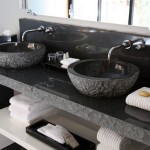 black granite bathroom sink