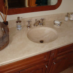 granite bathroom countertops with sink