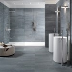 gray porcelain tile bathroom