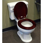 round wood toilet seat