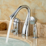 single handle roman tub faucet