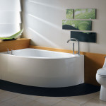 small corner soaking tub