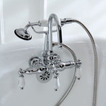 deck mount clawfoot tub faucet