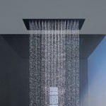 flush mounted rain shower head