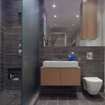 modern bathroom grey tile
