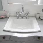 square drop in bathroom sink