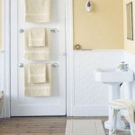 bathroom door towel rack