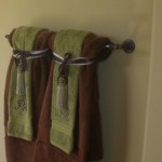 bathroom towel rack decorating ideas
