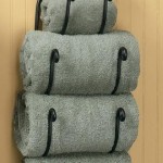 bathroom wall towel rack