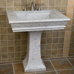 marble pedestal sink