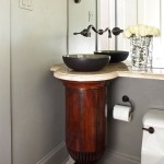 wood pedestal sink