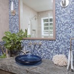bathroom glass mosaic tile designs