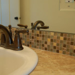 bathroom mosaic tile backsplash