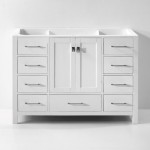 white bathroom vanity without top