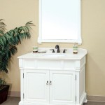 white vanity table with mirror