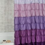 long ruffle shower curtain