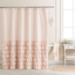 melanie ruffle shower curtain