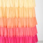 ombre ruffle shower curtain