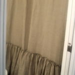 ruffle shower curtain cottage