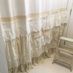 shabby chic ruffle shower curtains