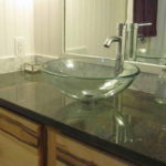 Awesome Tempered Glass Countertop Bathroom