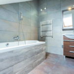 Bathroom Look Bigger with Large Tiles