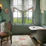 Country Bathroom Window Curtains