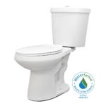 Dual Flush Round Toilet in White