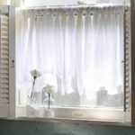 Easy DIY Window Curtain for Bath