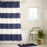 Elegant Bathroom Minimalist Shower Curtain Ideas