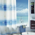 Appealing Blue Shower Curtain