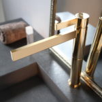 Polished Gold Contemporary Bathroom Faucet