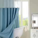 Shower Curtain with Detachable Liner