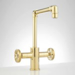 Single Hole Dual Handle Brass Faucets