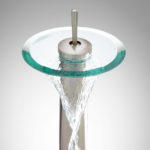Single Hole Glass Waterfall Faucet
