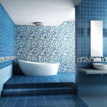 Minimalist Bathroom Color Schemes Blue